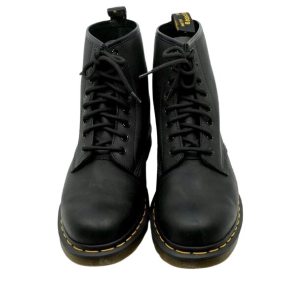 DR MARTENS~1460 Mono Boot~BLACK SMOOTH LEATHER LACE UP~ Women's Size 9 - Picture 6 of 7